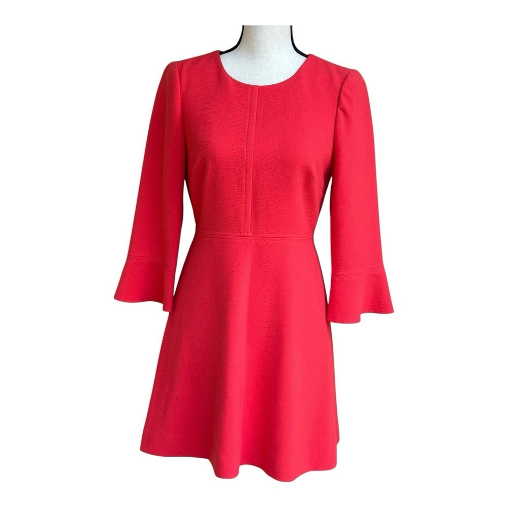 J CREW Womens 4P Line‎ Dress Mid Bell Sleeve Cocktail Party Colorful Classic